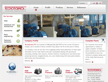 Tablet Screenshot of en.tecnotermica.it